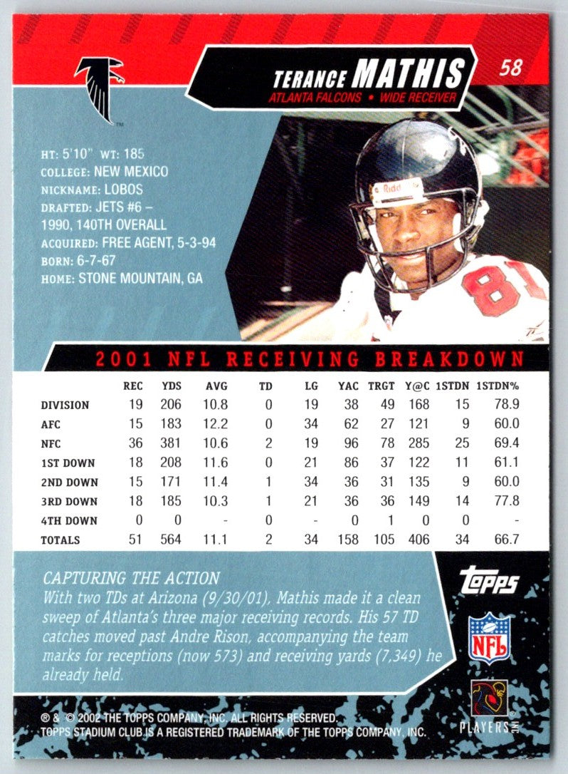 2002 Stadium Club Terance Mathis
