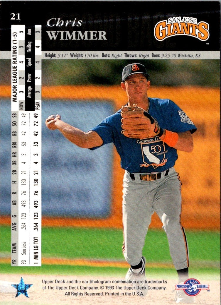 1994 Upper Deck Minors Chris Wimmer