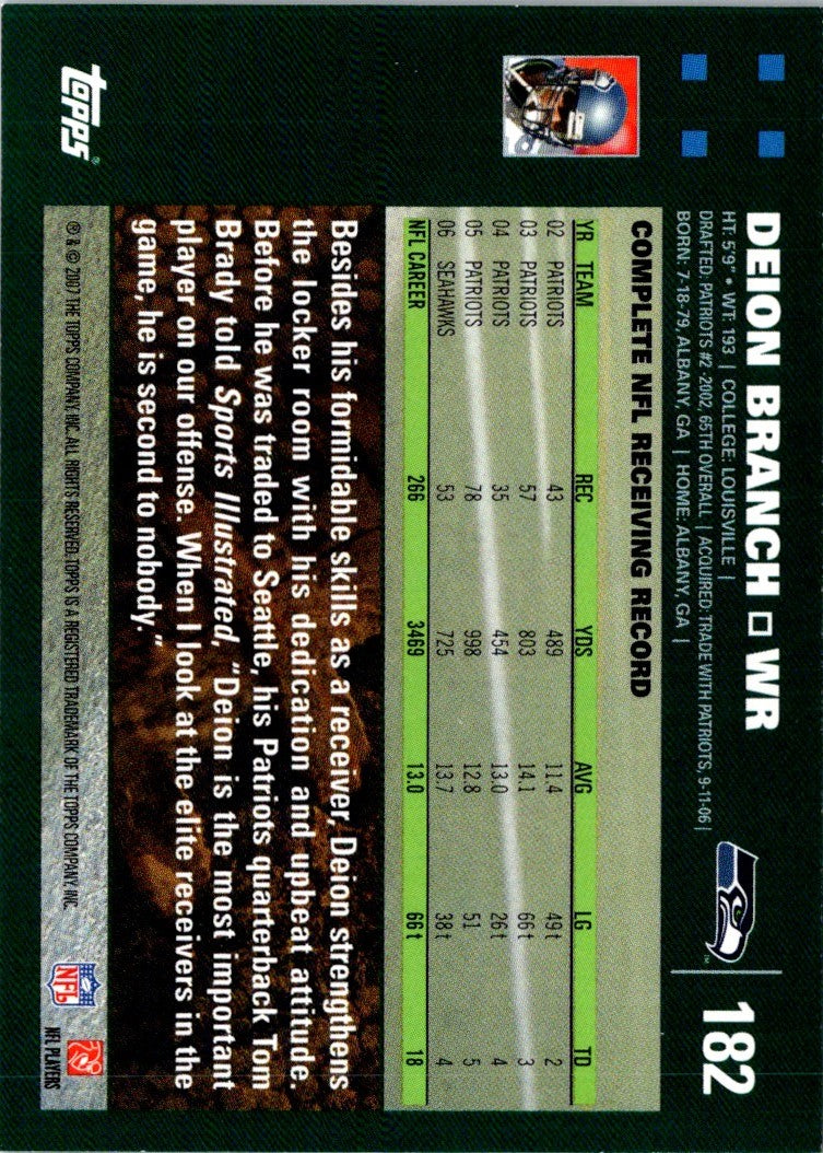 2007 Topps Deion Branch