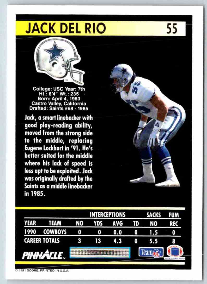 1991 Pinnacle Jack Del Rio