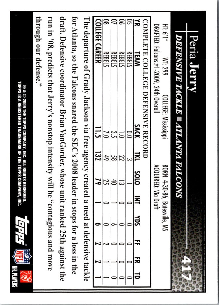 2009 Topps Peria Jerry