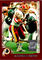 2000 Topps Season Opener Stephen Davis #86
