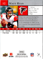 2009 Upper Deck Matt Ryan #12