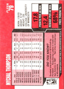 1989 Fleer Mychal Thompson