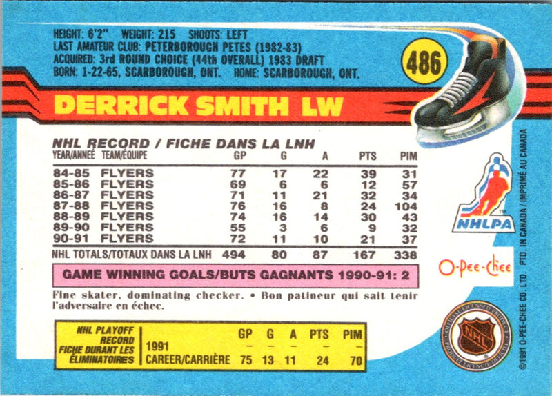 1991 O-Pee-Chee Derrick Smith