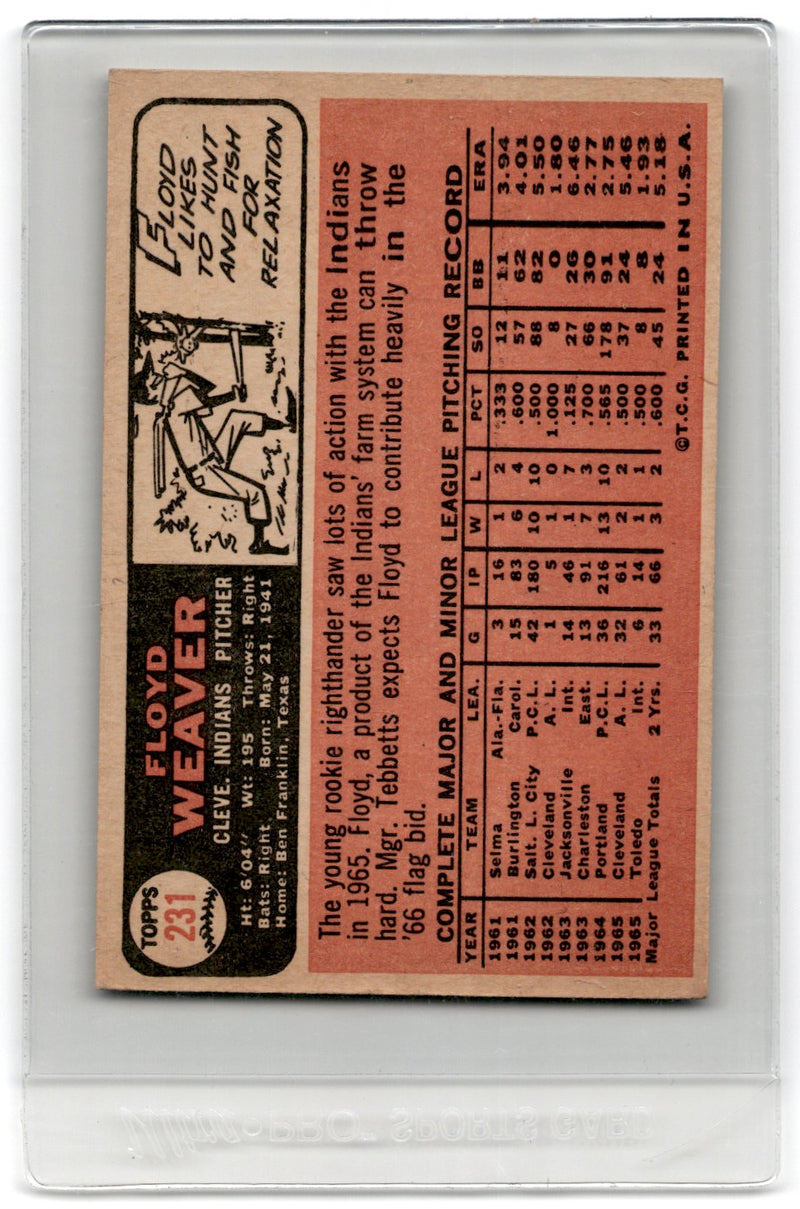 1966 Topps Floyd Weaver