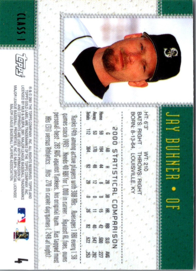 2001 Topps Gold Label Jay Buhner