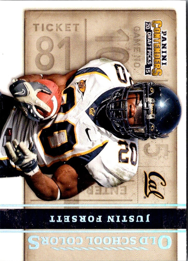 2015 Panini Contenders Draft Picks Old School Colors Justin Forsett #31