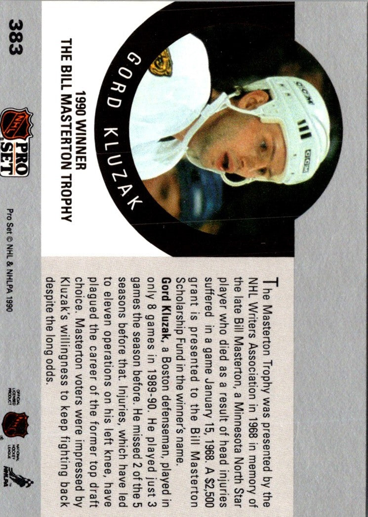 1990 Pro Set The Bill Masterton Trophy