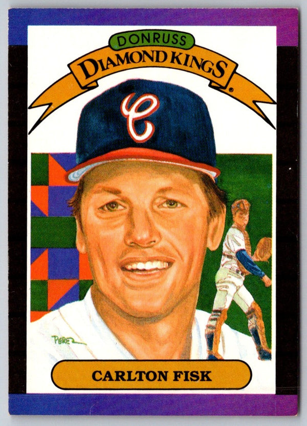 1989 Donruss Diamond Kings Carlton Fisk #7