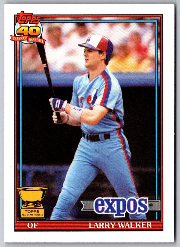 1991 Topps Larry Walker #339