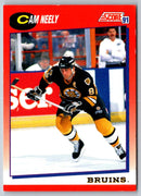 1991 Score Canadian Bilingual Cam Neely