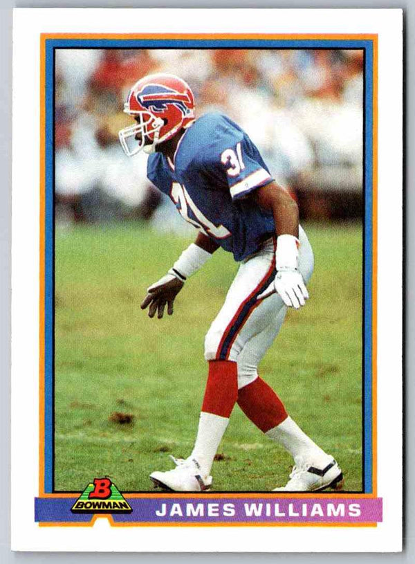 1991 Bowman Football James Williams #40