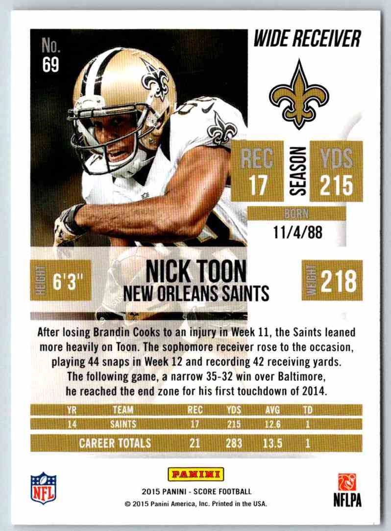 2015 Score Nick Toon