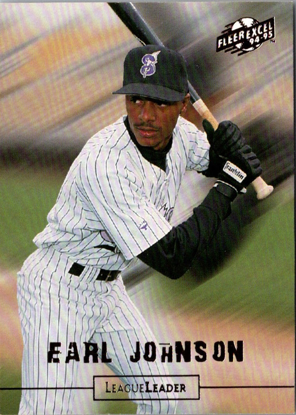 1994 Fleer Excel League Leaders Earl Johnson #11