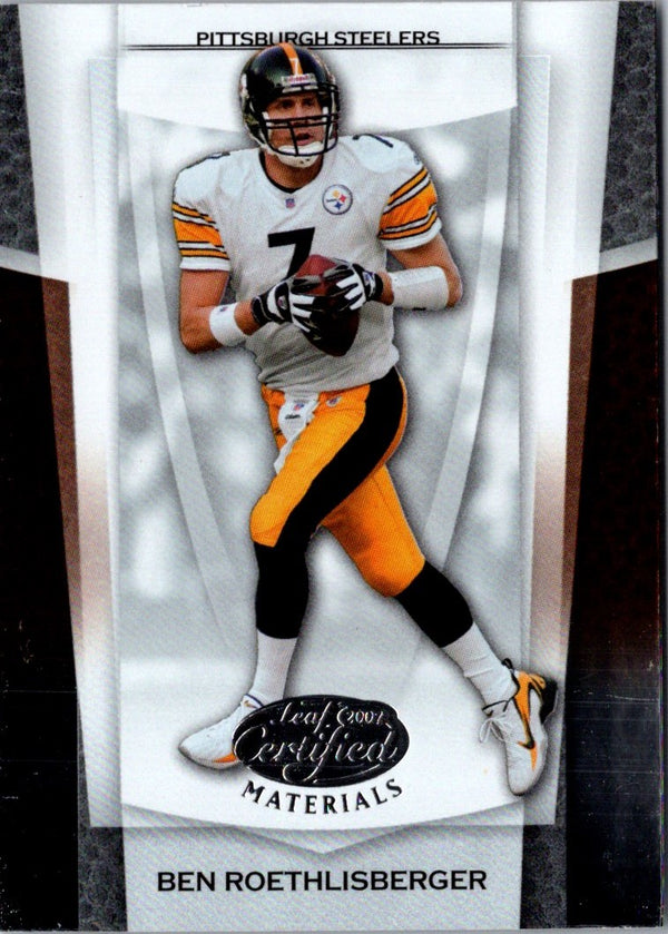 2007 Leaf Certified Materials Ben Roethlisberger #109