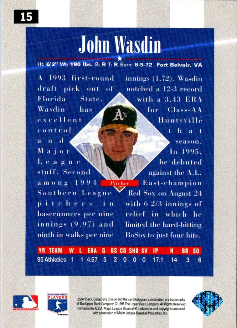 1996 Collector's Choice John Wasdin