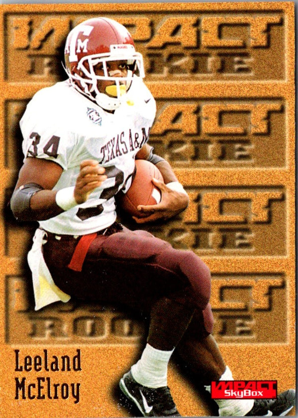1996 SkyBox Impact Leeland McElroy #178 Rookie