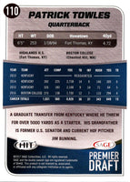 2017 SAGE HIT Patrick Towles #110