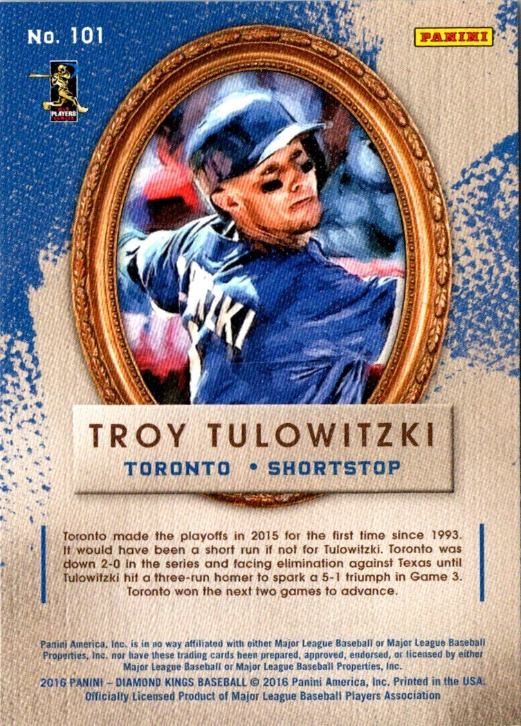 2016 Panini Diamond Kings Troy Tulowitzki