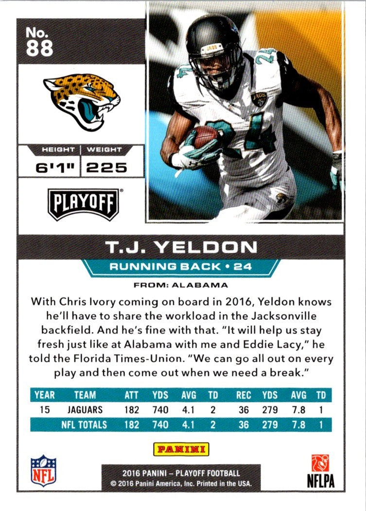 2016 Panini Playoff T.J. Yeldon