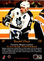 1991 Pro Set Platinum Wendel Clark #120