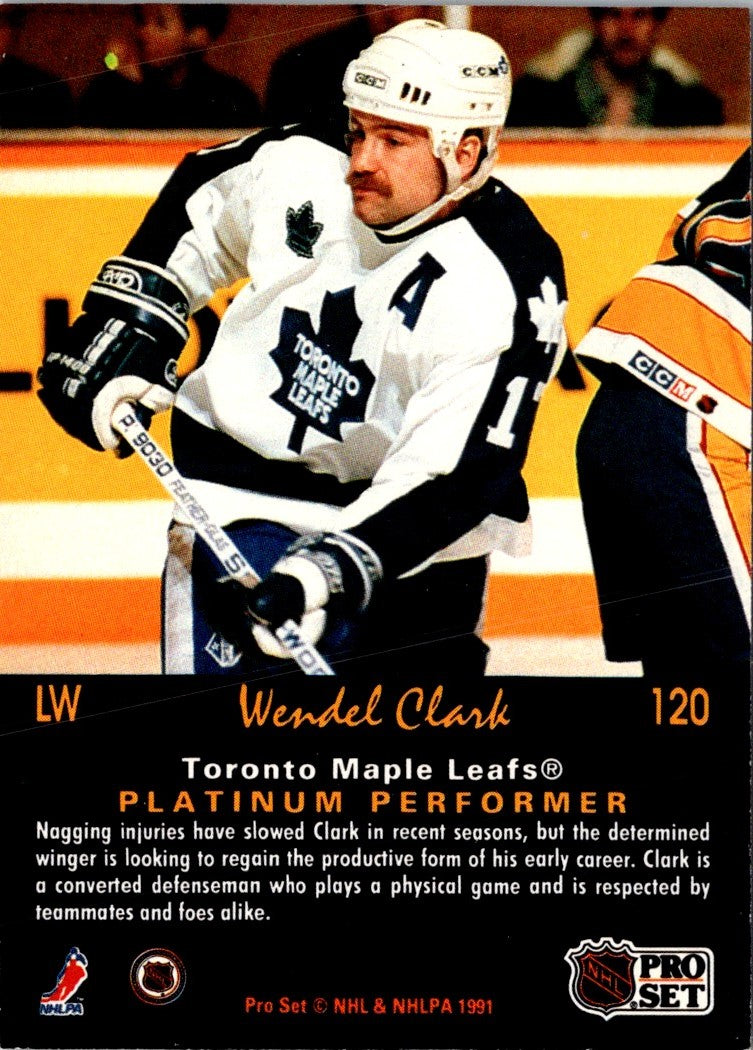 1991 Pro Set Platinum Wendel Clark