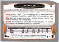 2013 Bowman Tim Lincecum #35