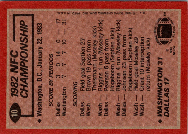 1982 Topps NFC Championship #6 EX