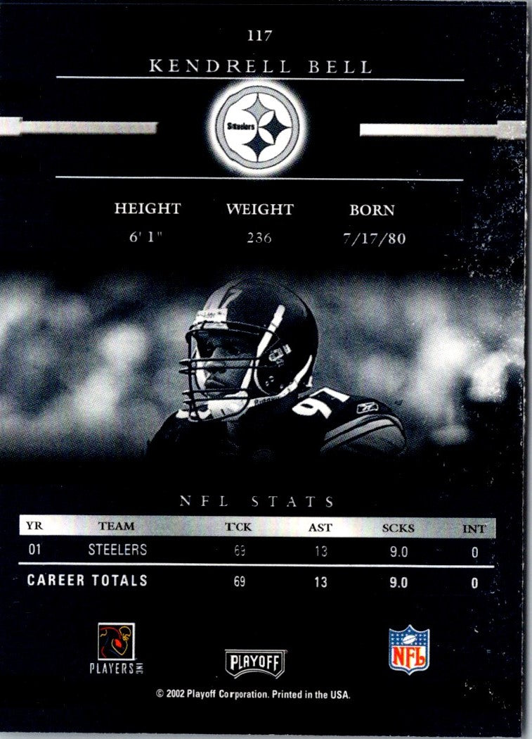 2002 Playoff Prestige Kendrell Bell