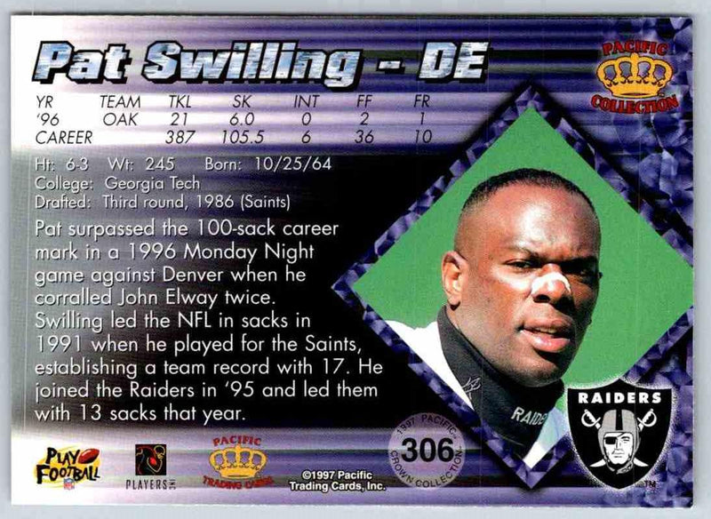 1998 Pacific Pat Swilling
