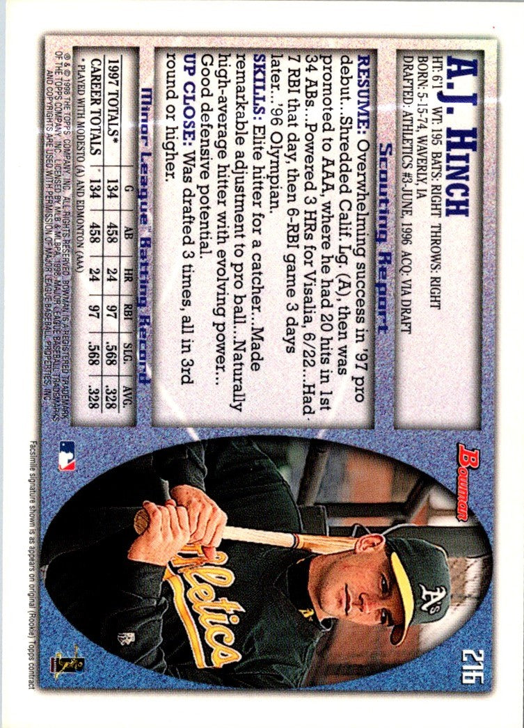 1998 Bowman A.J. Hinch