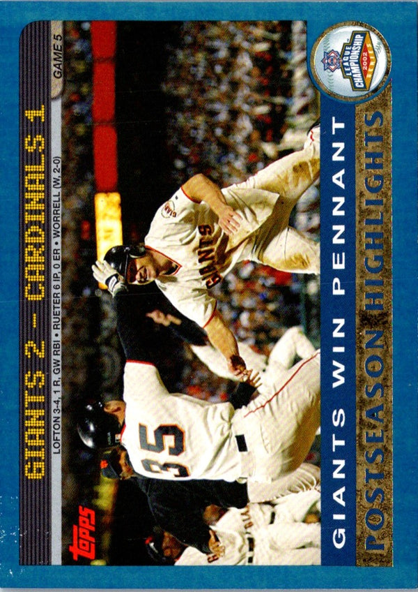 2002 Topps Astros vs. Giants #364