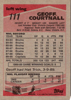 1989 Topps Geoff Courtnall #111 Rookie
