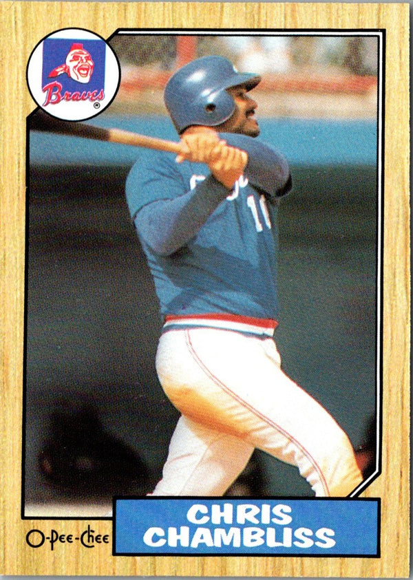 1987 O-Pee-Chee Chris Chambliss #204