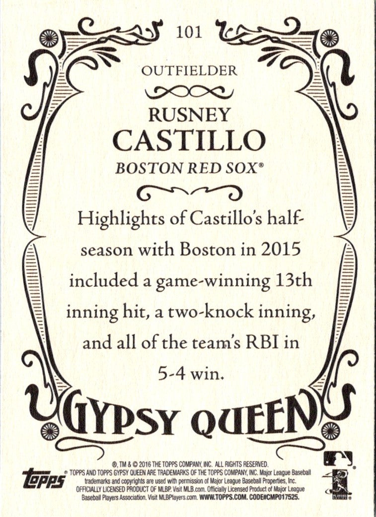 2016 Topps Gypsy Queen Rusney Castillo