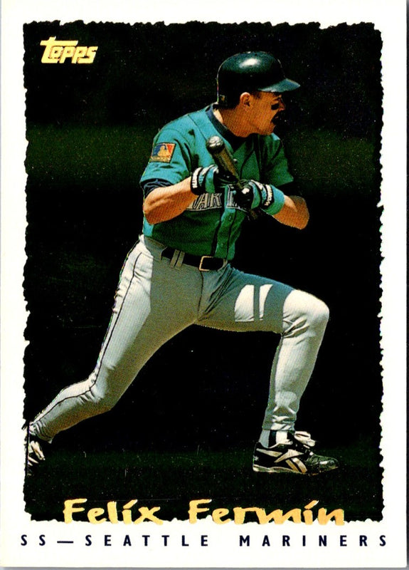1995 Topps CyberStats (Spectralight) Felix Fermin #131