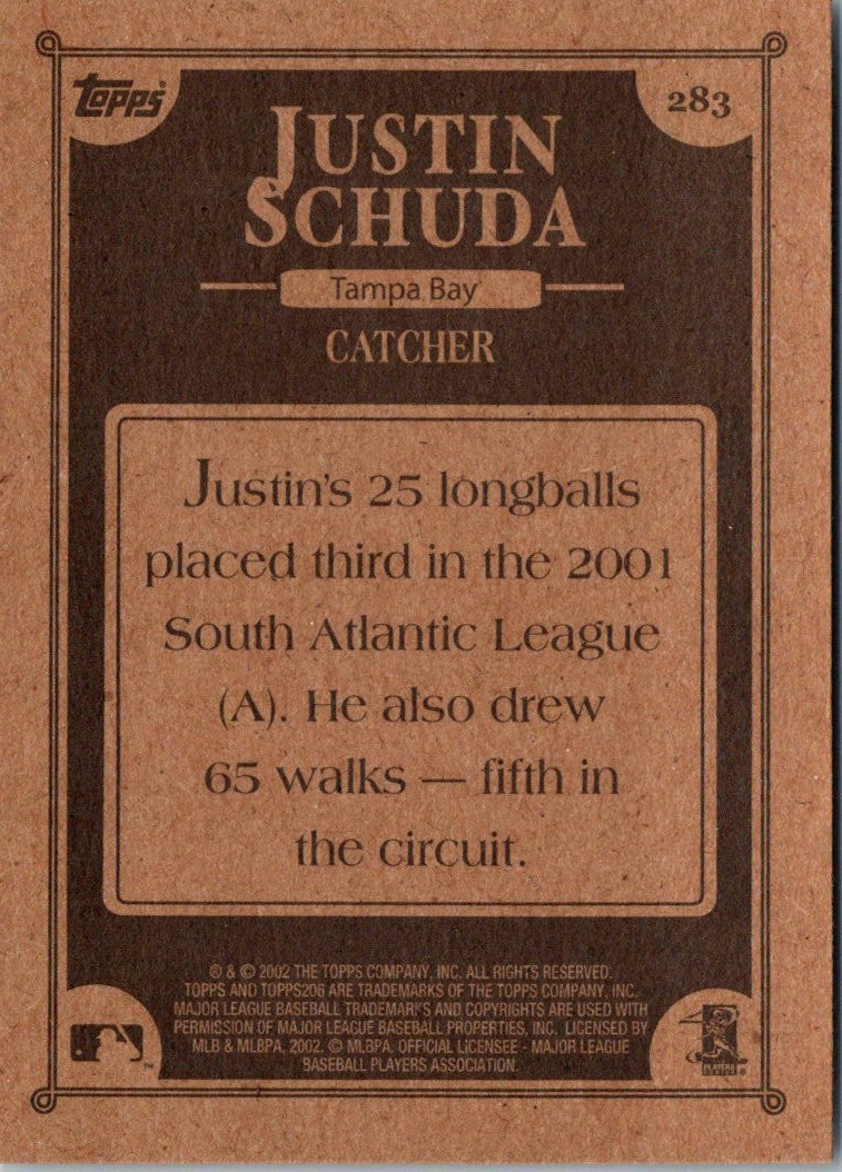 2002 Topps 206 Justin Schuda