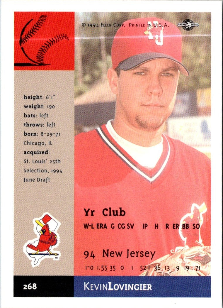 1994 Fleer Excel Kevin Lovingier