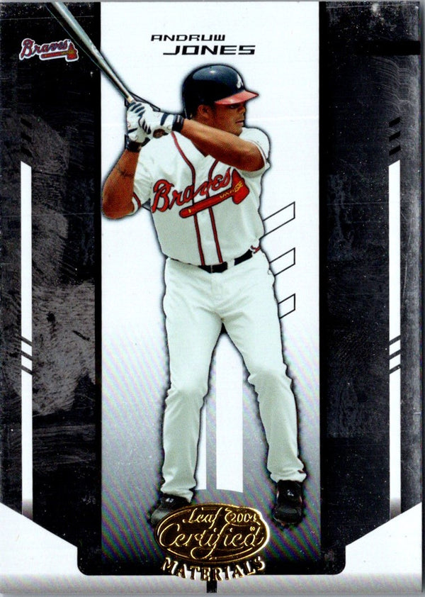 2004 Leaf Certified Materials Andruw Jones #11