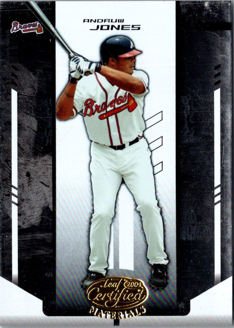 2004 Leaf Certified Materials Andruw Jones