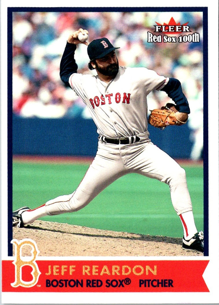 2001 Fleer Boston Red Sox 100th Anniversary Jeff Reardon