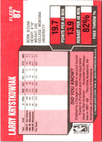 1989 Fleer Larry Krystkowiak #87 Rookie