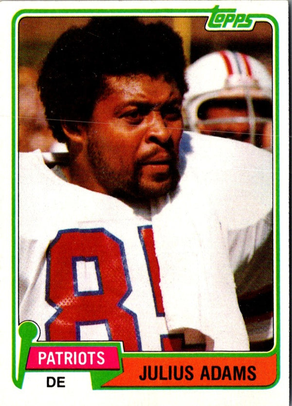1981 Topps Julius Adams #139 EX