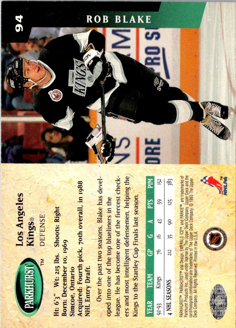 1993 Parkhurst Rob Blake