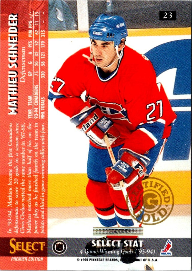 1994 Select Mathieu Schneider