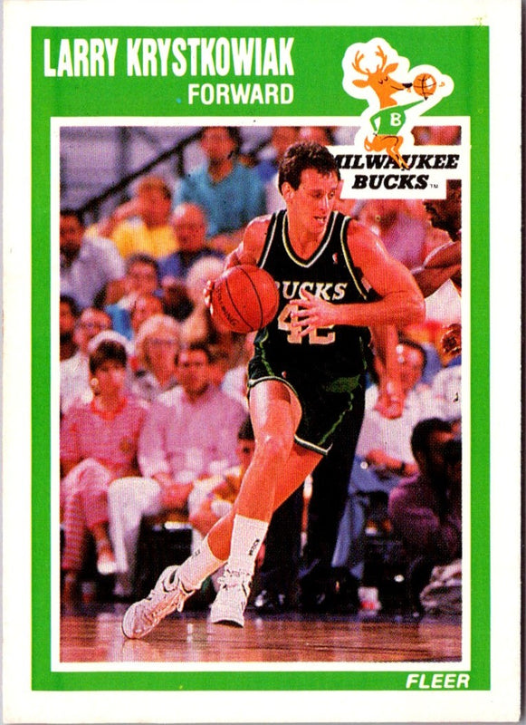 1989 Fleer Larry Krystkowiak #87 Rookie