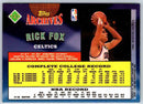 1991 Topps Rick Fox