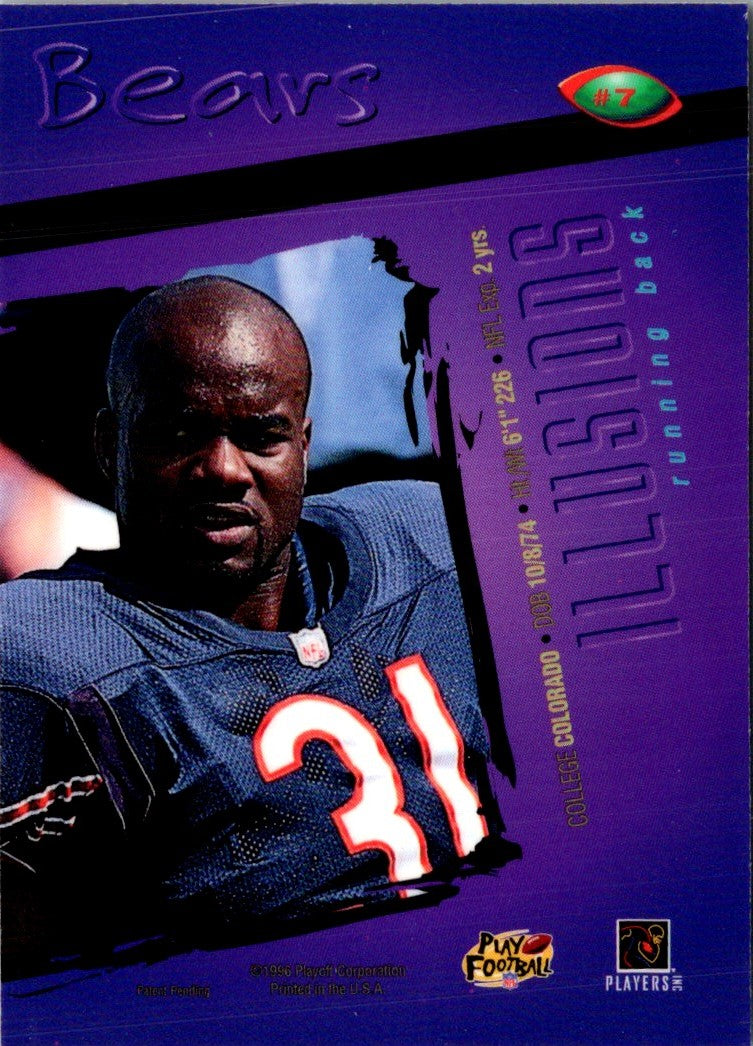 1996 Playoff Illusions Rashaan Salaam