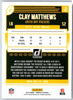 2018 Donruss Clay Matthews #107